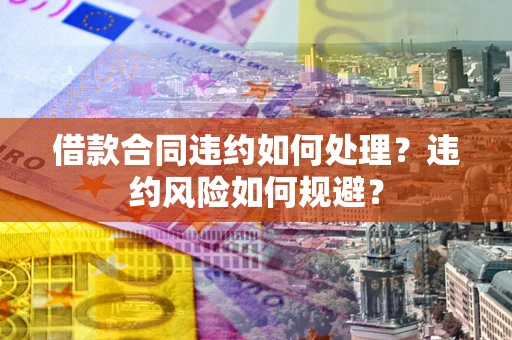 济南借款合同违约如何处理？违约风险如何规避？